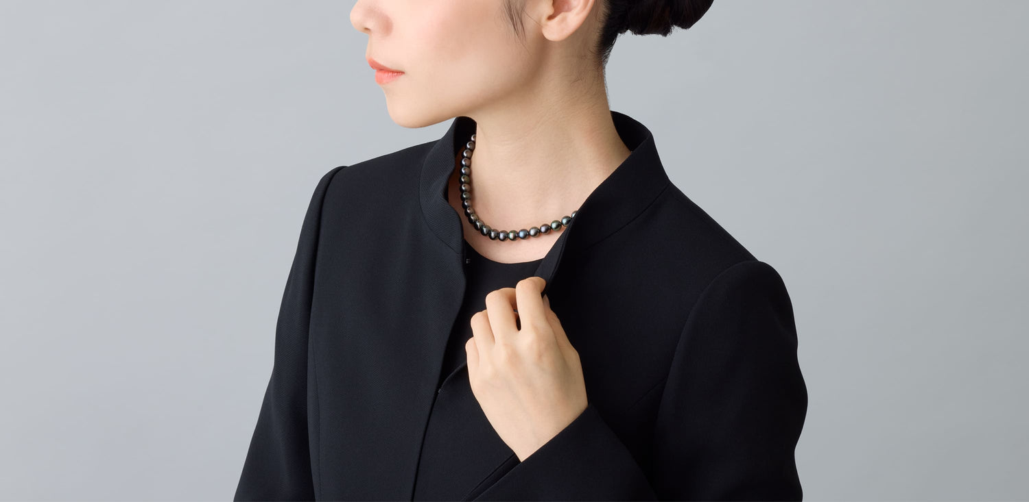 グレー・ブラック系ネックレス